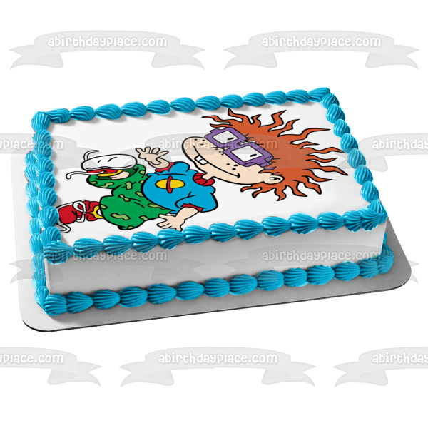 Chuckie Finster Rugrats Redhair Fraidy Cat Cartoon Edible Cake Topper Image ABPID50641