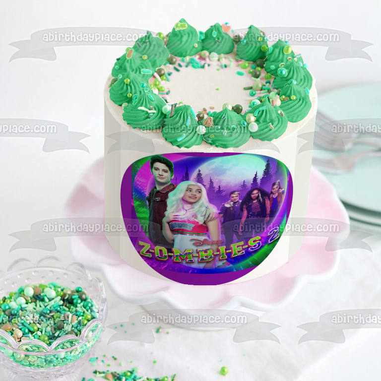 Imagen de decoración comestible para tarta de Disney Zombies 2 Zed Addison ABPID51030