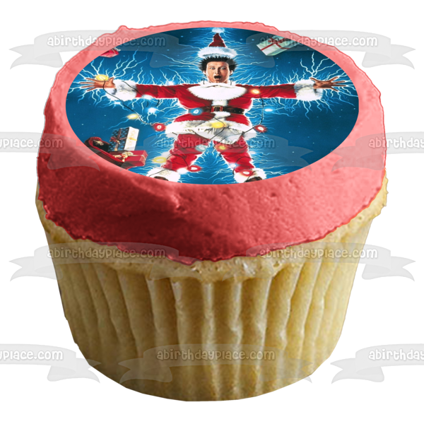 National Lampoon's Christmas Vacation 1989 Clark Griswold Edible Cake Topper Image ABPID50819