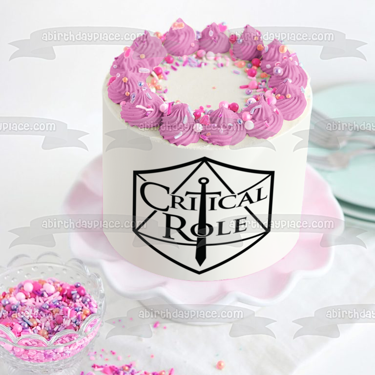 Critical Role Logo Edible Cake Topper Image ABPID51318