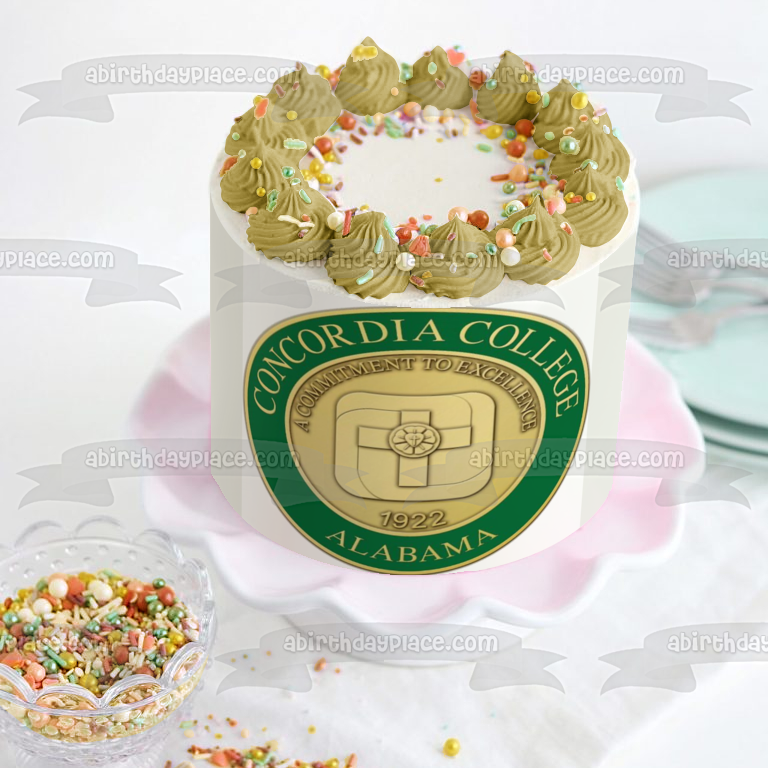 Concordia College Edible Cake Topper Image ABPID51732