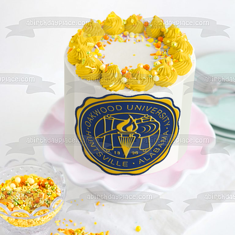 Oakwood University Edible Cake Topper Image ABPID51734