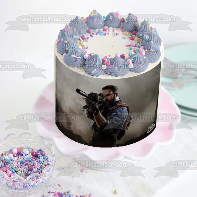 Call of Duty: Modern Warfare Captain Price Edible Cake Topper Image ABPID51736