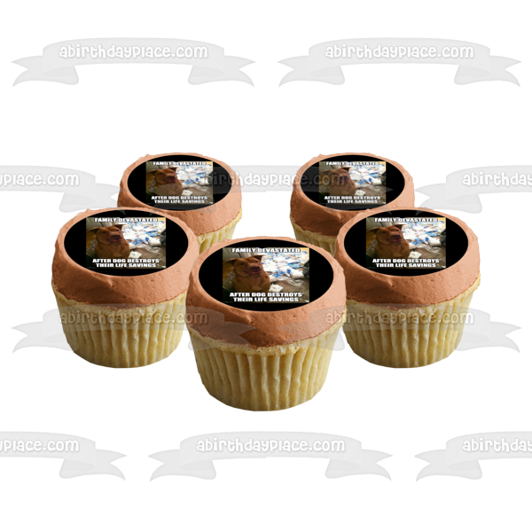 Imagen de decoración comestible para tarta de papel higiénico con diseño de punto de meme de coronavirus ABPID51498