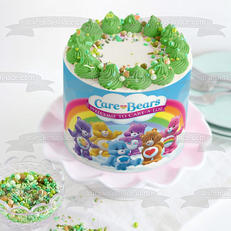 Care Bears and Cousins Funshine Bear Harmony Bear Grumpy Bear Share Bear Edible Cake Topper Image ABPID52008