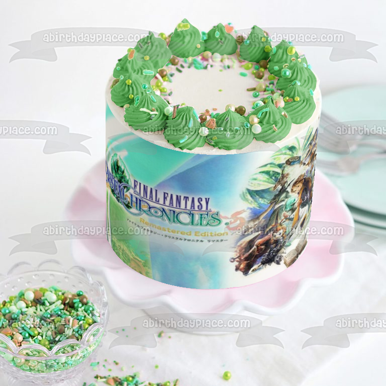 Imagen de decoración comestible para tarta Clavats de Final Fantasy Crystal Chronicles Remastered Edition ABPID51880