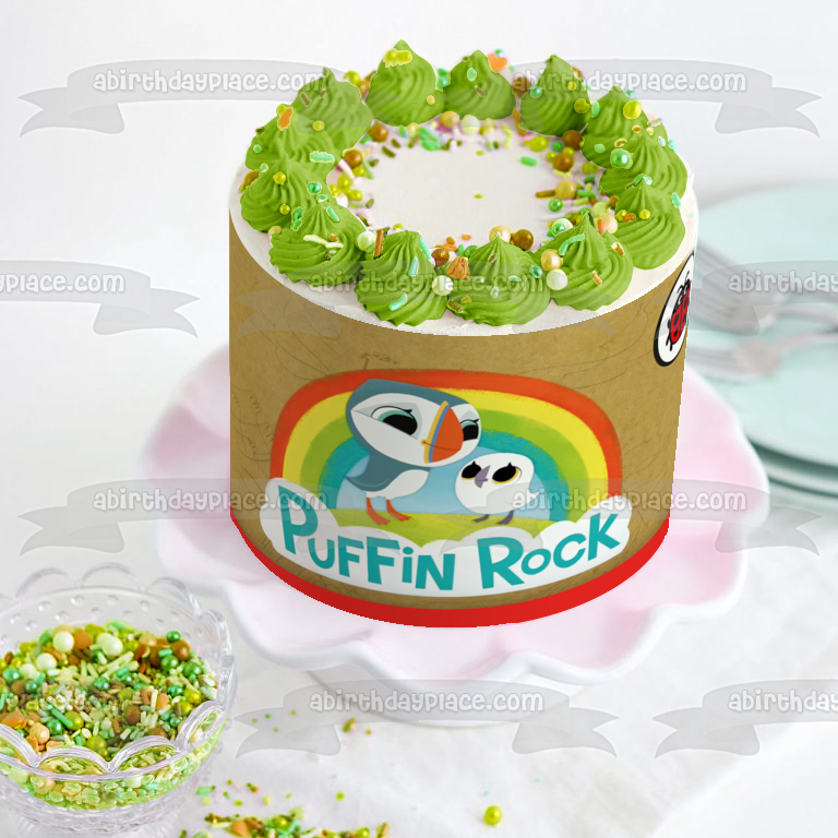 Imagen comestible para decoración de tarta de Puffin Rock Oona Baba ABPID52029