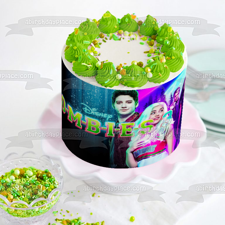 ZOMBIES 3 Zed Lacey Wyatt Wynter y Willa Imagen comestible para decoración de tarta ABPID56419