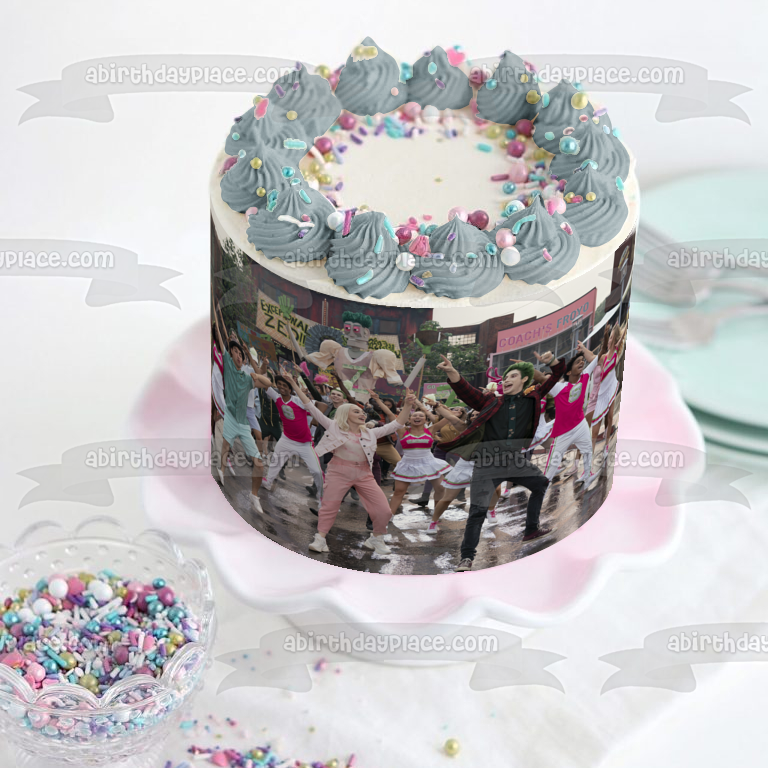 Z-O-M-B-I-E-S 3 Zed and Lacey Dancing Edible Cake Topper Image ABPID56423