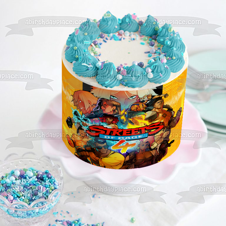 Streets of Rage 4 Blaze Axel Catherine Carlos Edible Cake Topper Image ABPID51935