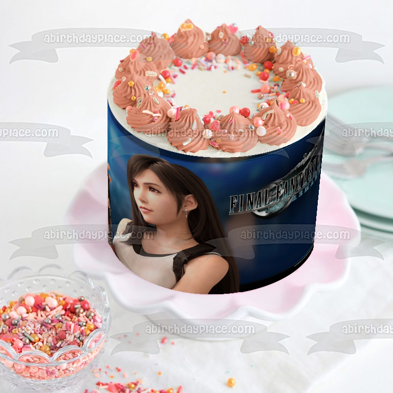 Imagen comestible para decoración de tarta de Final Fantasy 7 Remake Tifa Lockhart ABPID51936
