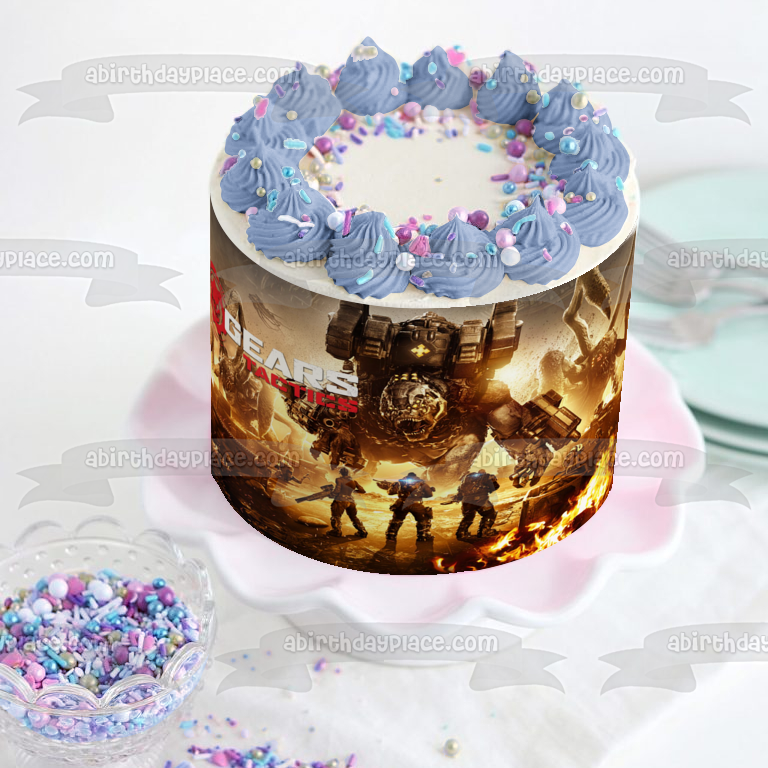 Gears Tactics Brumak Corpser Edible Cake Topper Image ABPID51937