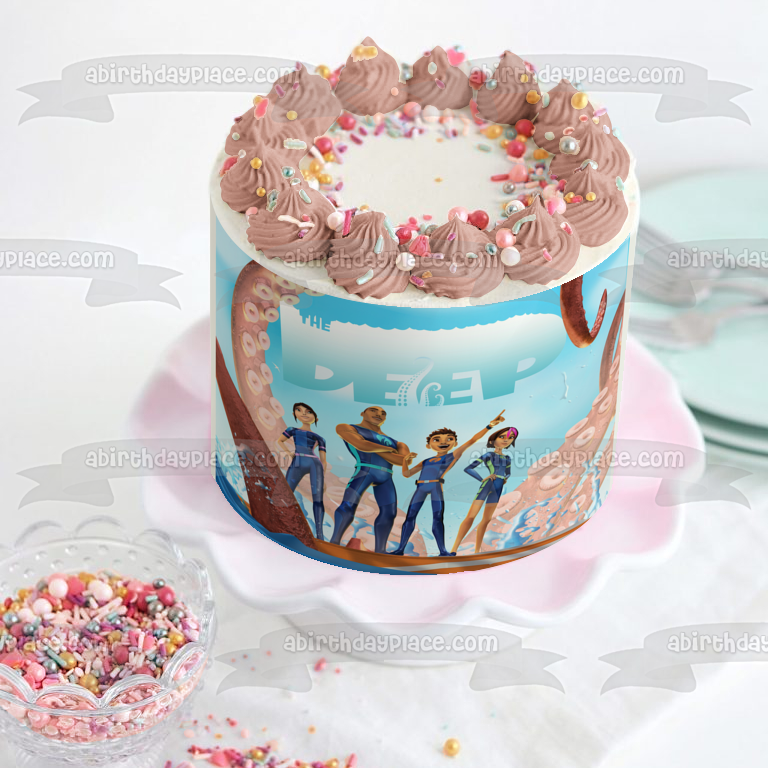 The Deep William Fontaine Anteus Kaiko Nekton Family Edible Cake Topper Image ABPID52152