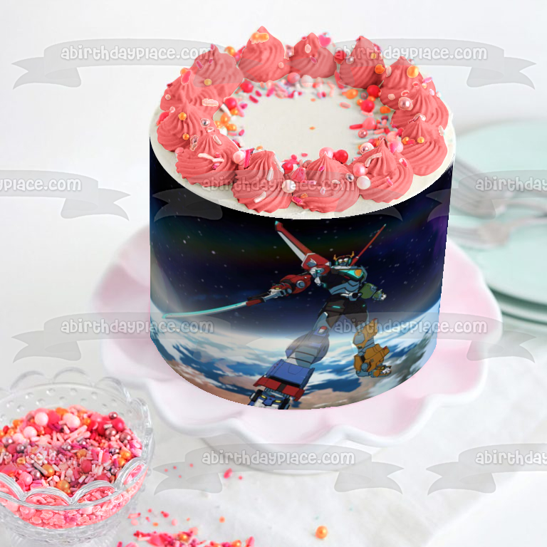 Voltron: Defensor legendario Mundo Paladines de Voltron Imagen comestible para decoración de tarta ABPID52216