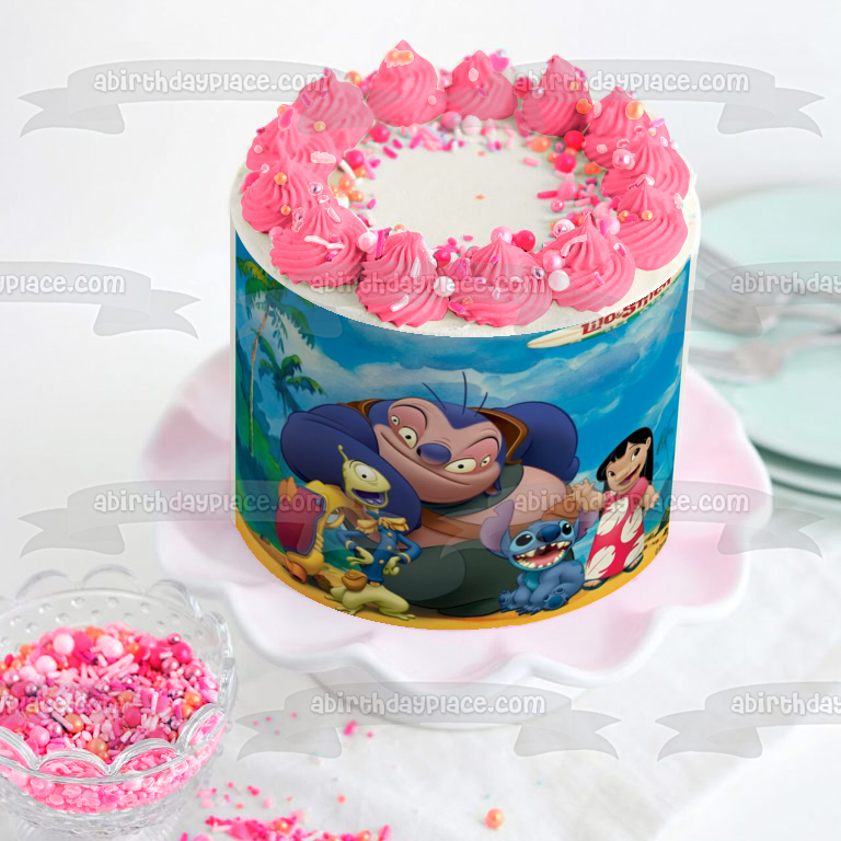Lilo & Stitch Friends Jumba Jookiba Pleakley Edible Cake Topper Image ABPID52229