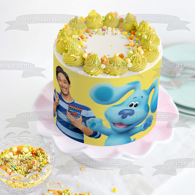 Blue's Clues & You! Blue Josh Edible Cake Topper Image ABPID52505