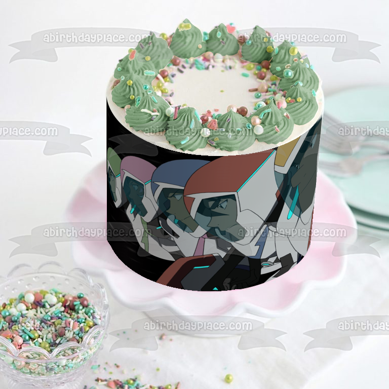 Voltron: Defensor legendario Shiro Hunk Lance Keith Pidge Imagen comestible para decoración de tarta ABPID52266