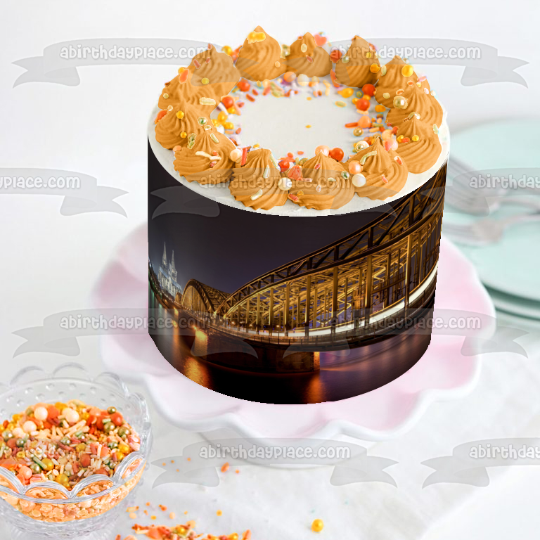 Skyscanner Bridge Germany Edible Cake Topper Image ABPID52920