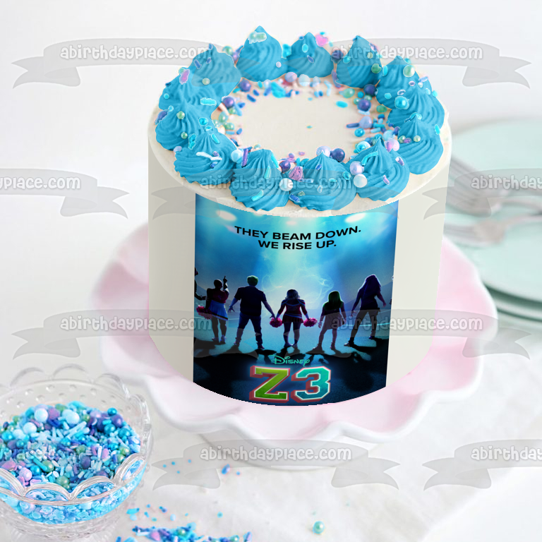 Z-O-M-B-I-E-S 3 They Bam Down We Rise Up Zed Lacey Wynter Edible Cake Topper Image ABPID56425