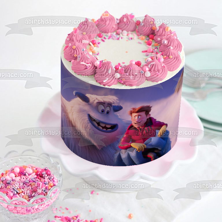 Smallfoot Yetti Snowman Movie Migo Percy Edible Cake Topper Image ABPID52975