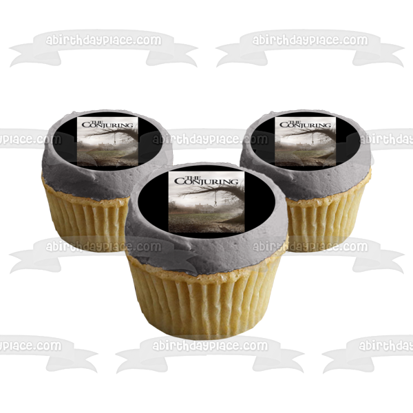 Póster de la película El conjuro, decoración comestible para tarta, imagen ABPID53002