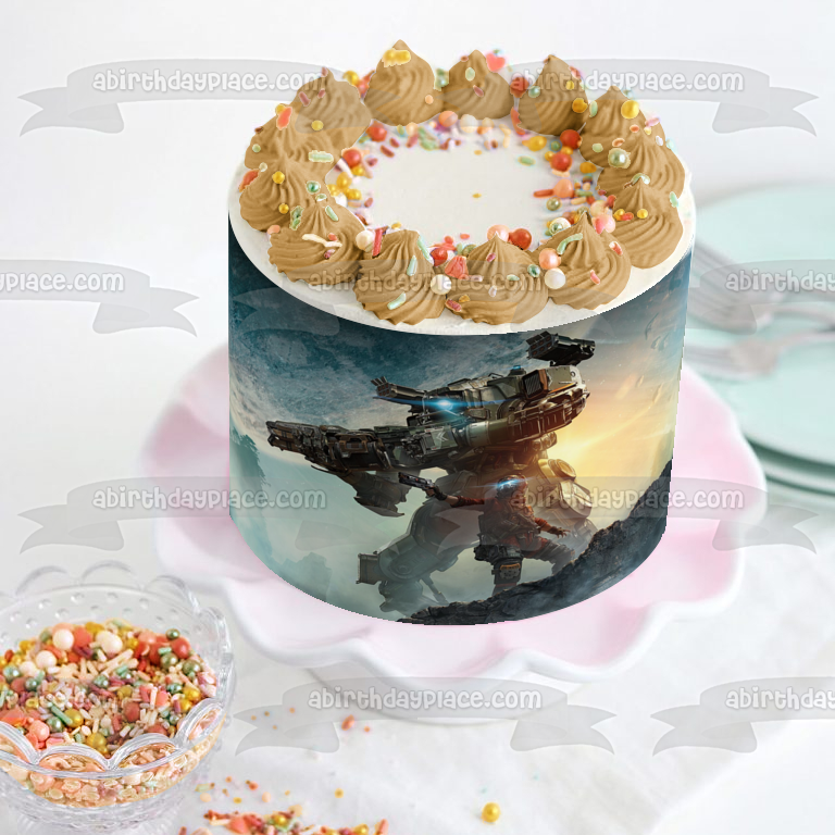 Imagen comestible para tarta de Titanfall Titan Pilot Sci Fi Gaming Shooter ABPID52778