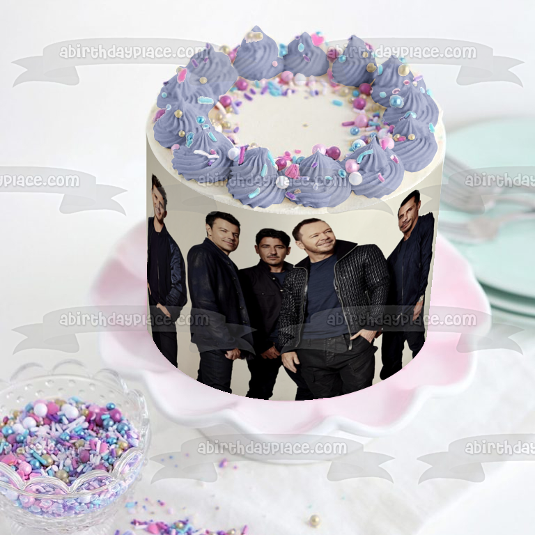New Kids on the Block Music Band Donny Jordan Jonathan Joey Danny Edible Cake Topper Image ABPID53025
