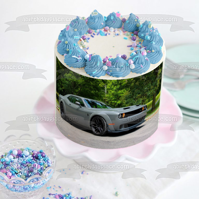 Dodge Hellcat Edible Cake Topper Image ABPID52819