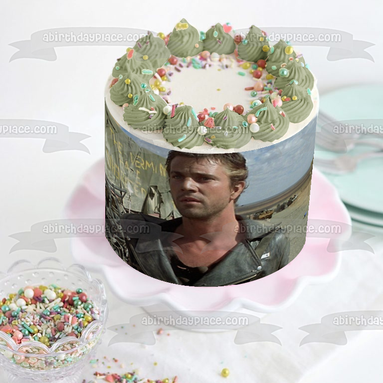 Mad Max Mel Gibson Classic Movie Edible Cake Topper Image ABPID52839