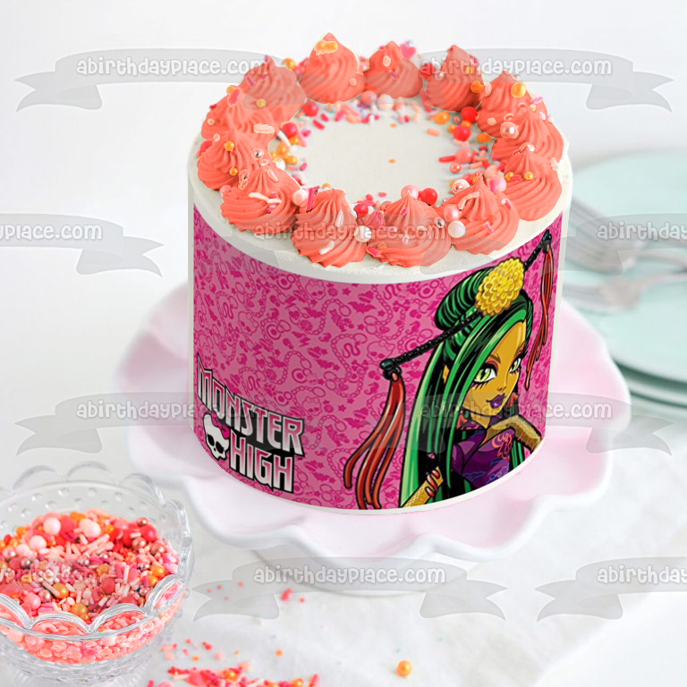 Adorno comestible largo para tarta Monster High Jinafire Imagen ABPID52849