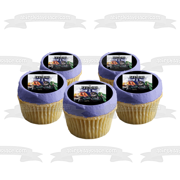 DC Comics Titans Robin Starfire Raven Beast Boy Edible Cake Topper Image ABPID52888