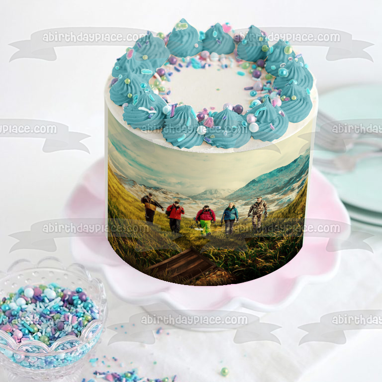 Pirate Gold of Adak Islands and Mountains In Alaska Treasure Edible Cake Topper Image ABPID56449