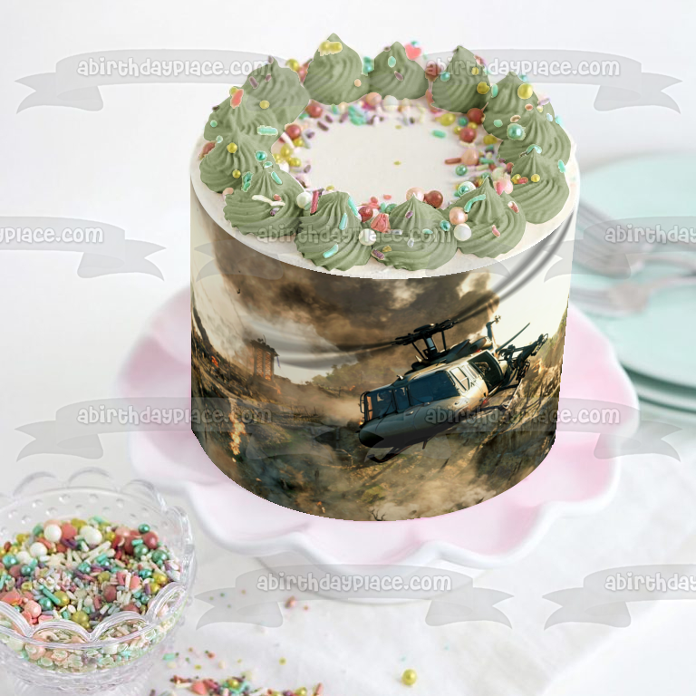 Call of Duty Black Ops Cold War Shooter Video Game Edible Cake Topper Image ABPID53374