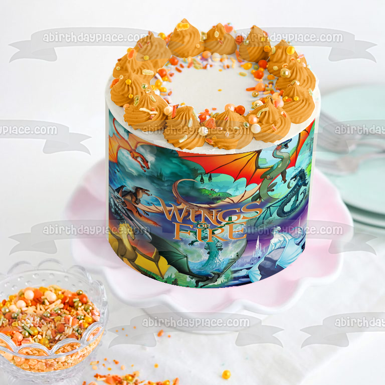Wings of Fire Dragons Poster Edible Cake Topper Image ABPID56460
