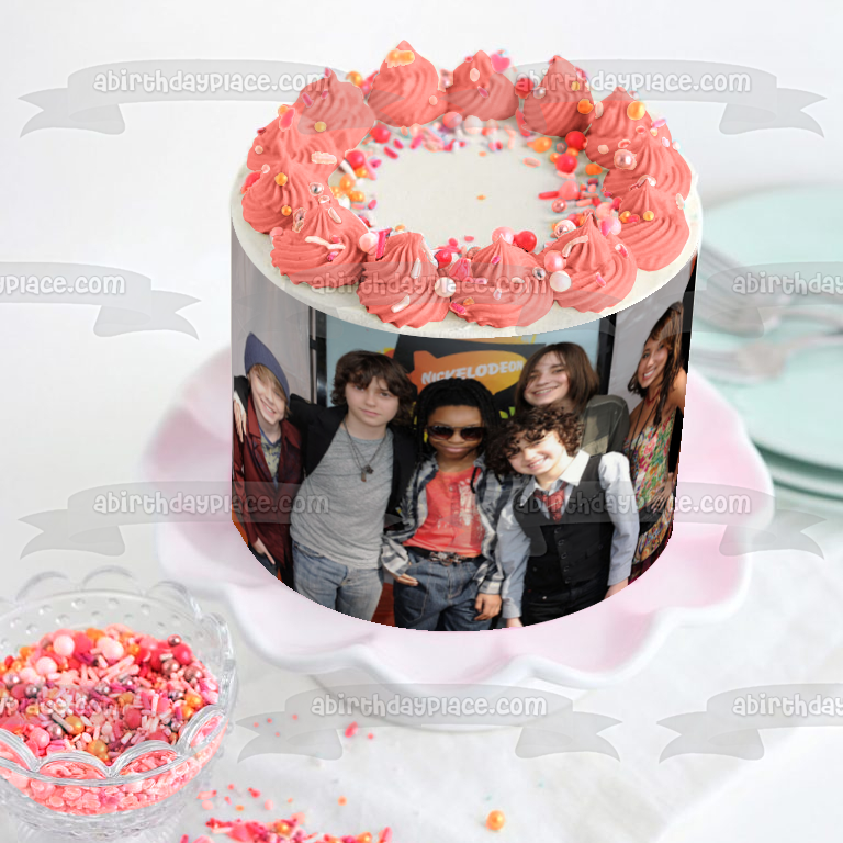 The Naked Brothers Band Alex Nat Allie Cooper David Nickelodeon Edible Cake Topper Image ABPID53260