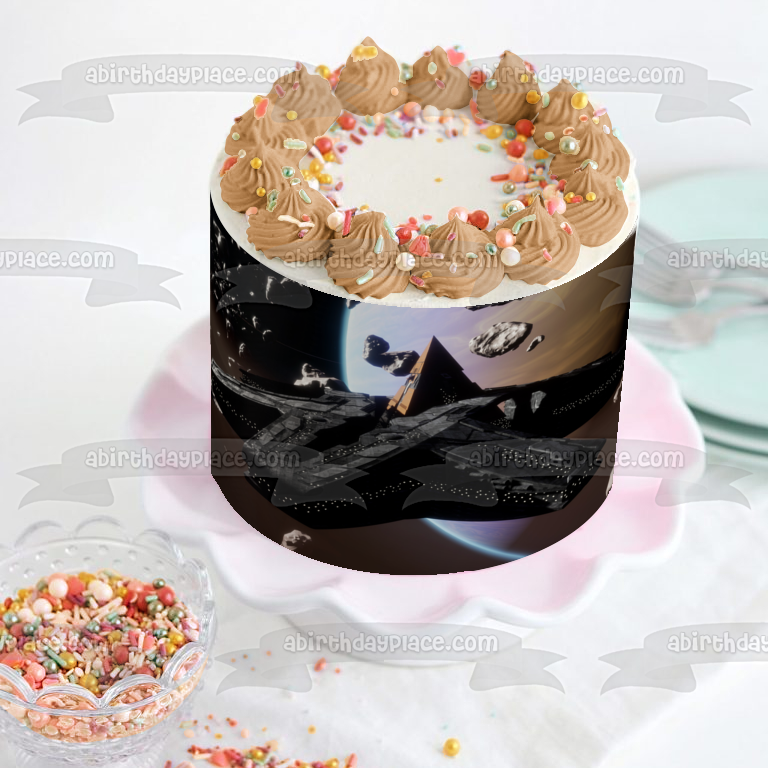 Stargate Sg-11 Serie de programas de televisión de ciencia ficción Pyramid Ship Cheops Imagen comestible para tarta ABPID53383