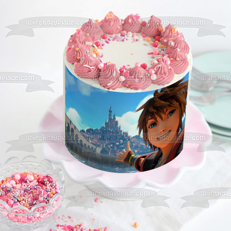 Imagen comestible para decoración de tarta de Sora de Kingdom Hearts ABPID53413