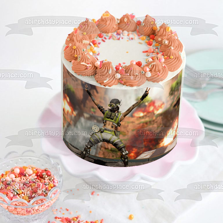 Apex Legends Octane Edible Cake Topper Image ABPID53434