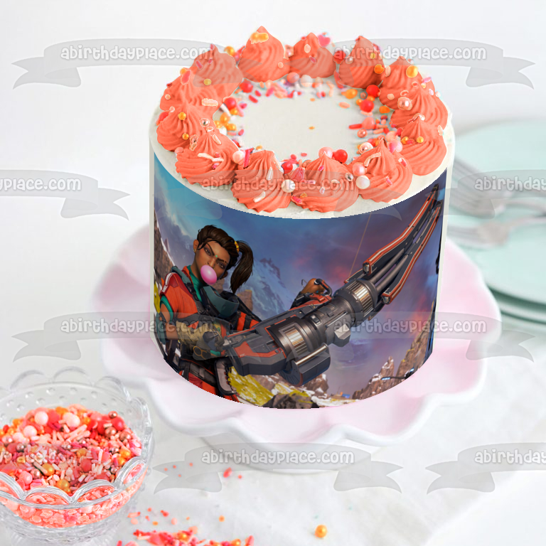 Apex Legends Rampart Edible Cake Topper Image ABPID53438