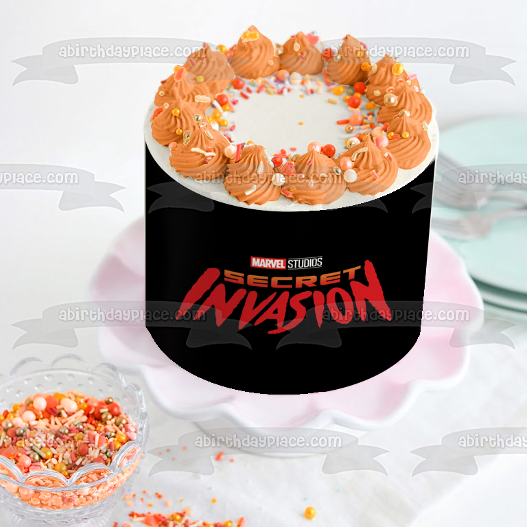 Imagen de decoración comestible para tarta de la serie de televisión Secret Invasion de Disney Marvel Studios ABPID53531