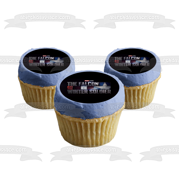 The Falcon and the Winter Soldier Logo Marvel Studios Edible Cake Topper Image ABPID53848