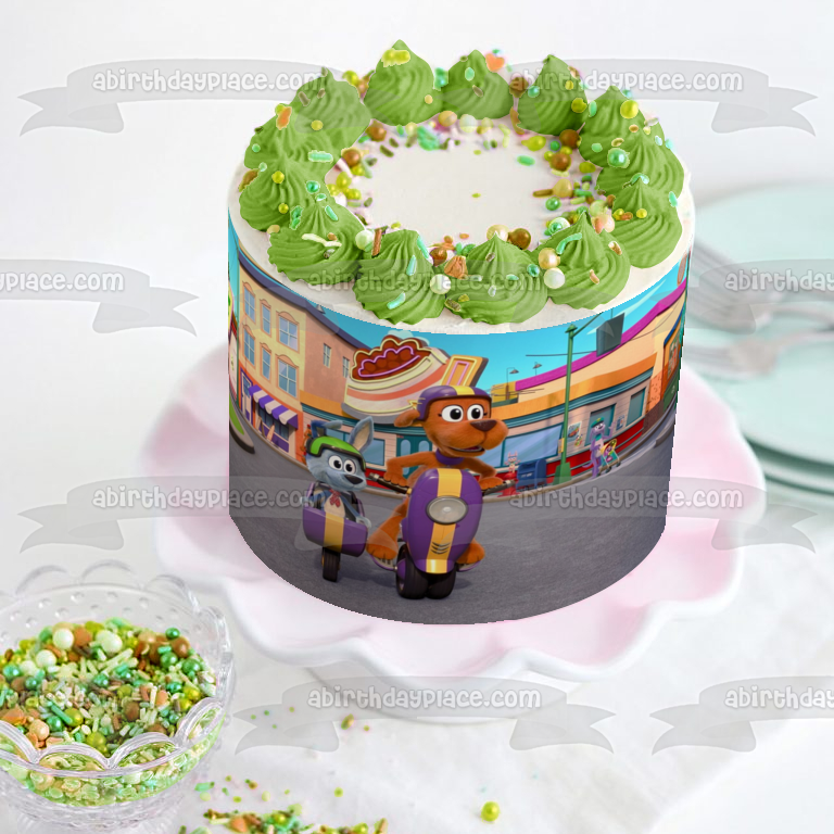 Go, Dog. Go! Tag Barker Scooch Pooch Edible Cake Topper Image ABPID53884