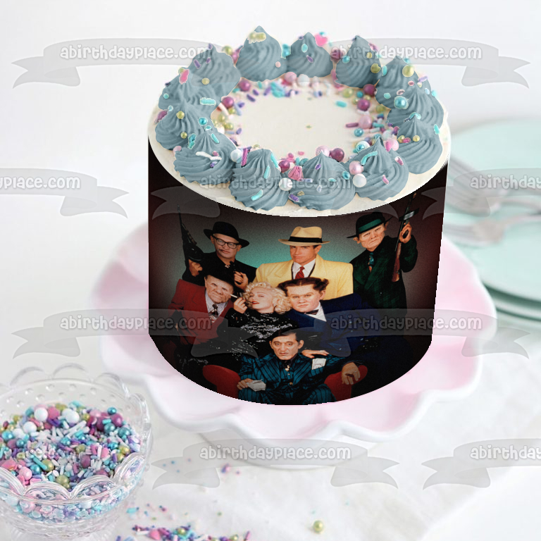 Dick Tracy Live Action Comic Book Movie Villains Edible Cake Topper Image ABPID53619