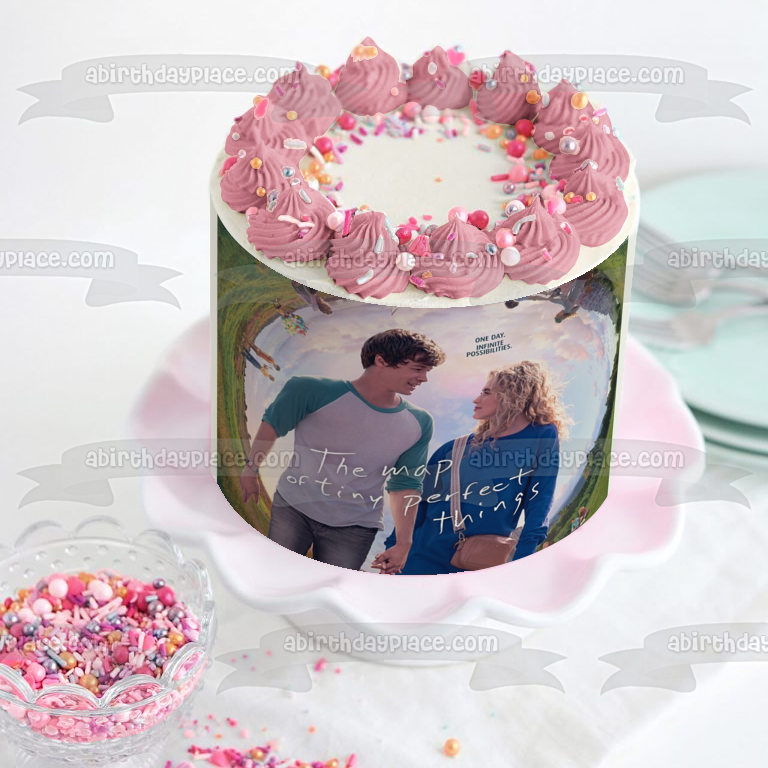 Póster de la película The Map of Tiny Perfect Things de Mark Margaret, decoración comestible para tarta, imagen ABPID53922
