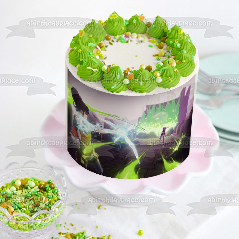 Adorno comestible para tarta Spellbreak Toxic Gauntlet Imagen ABPID53672