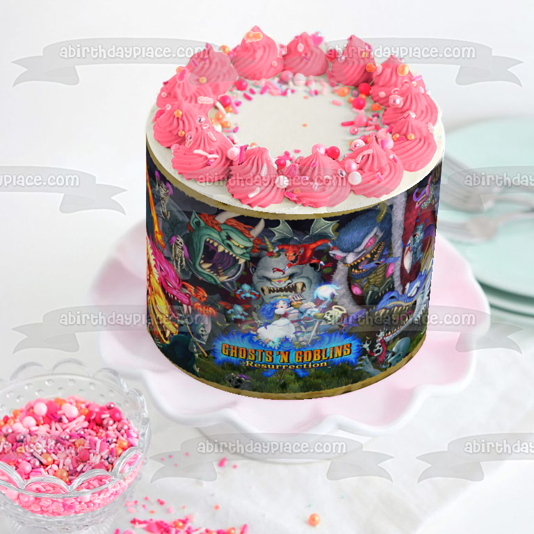 Ghosts N' Goblins Resurrection Princess Arthur Edible Cake Topper Image ABPID53977