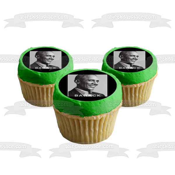 Imagen comestible para decoración de tarta del día de Barak Obama ABPID54153