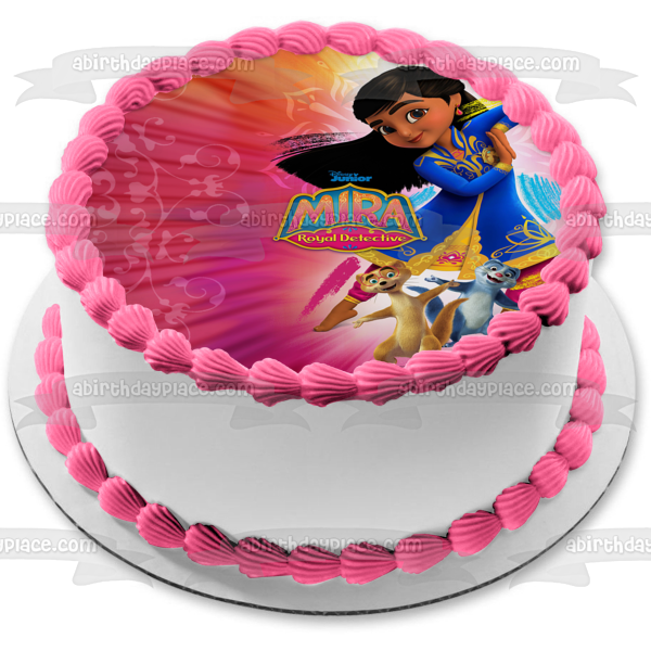 Mira Royal Detective Mikku Chikku Bharatnatyam Edible Cake Topper Image ABPID56540