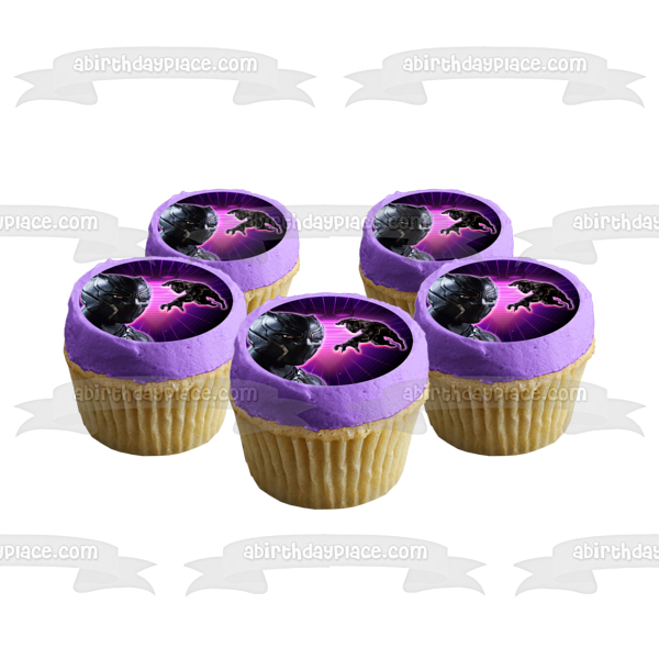 Marvel Black Panther T'Challa Customizable Edible Cake Topper Image ABPID56610