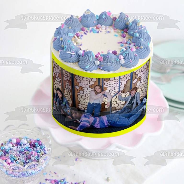Secret Headquarters Charlie Berger Lizzie Maya Busted Edible Cake Topper Image ABPID56630